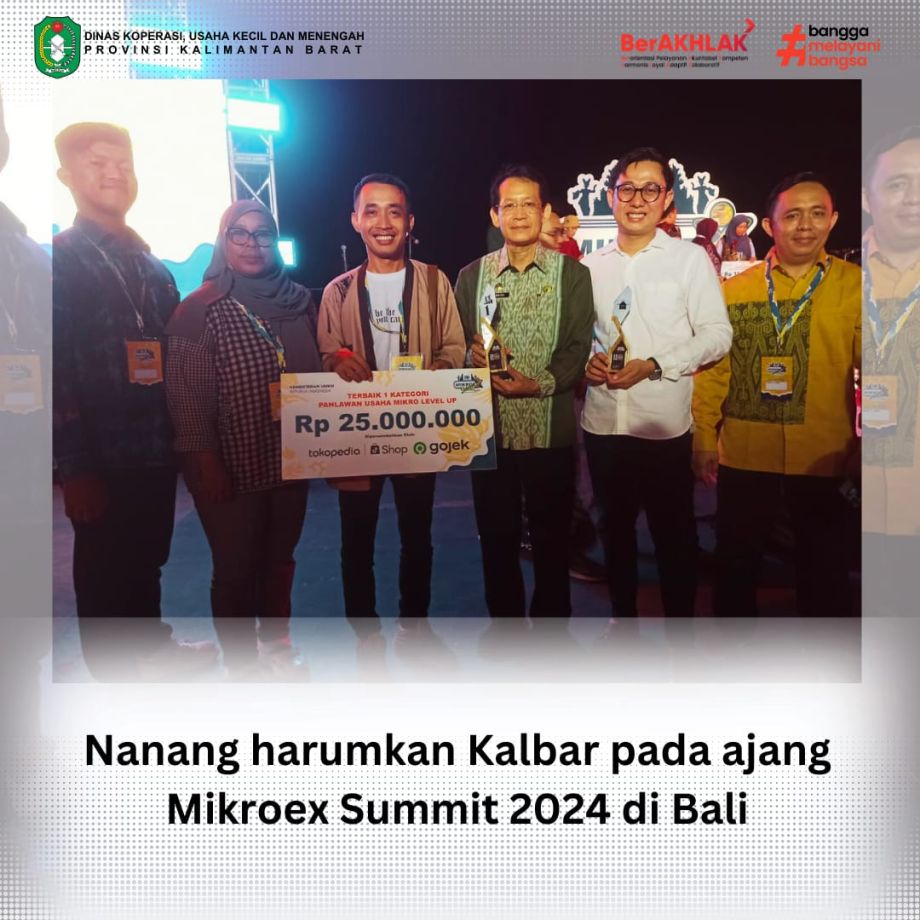 Nanang harumkan Kalbar pada ajang Mikroex Summit 2024 di Bali